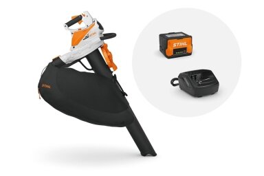 Surinkėjas - nupūtėjas akumuliatorinis STIHL SHA 56, su akumuliatoriumi AK30S ir įkrovikliu AL101