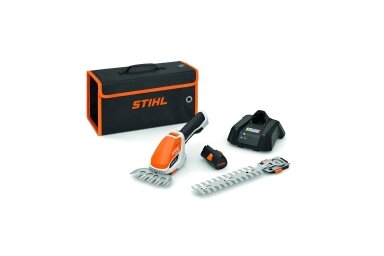 Žirklės žolės ir krūmų akumuliatorinės STIHL HSA 26 (komplektas)